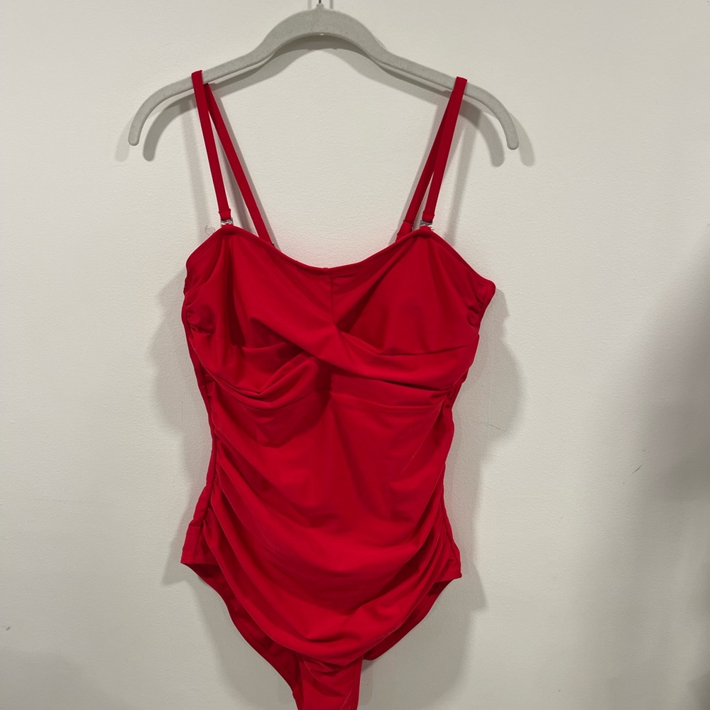 Vibrant Red One Piece Bodysuit